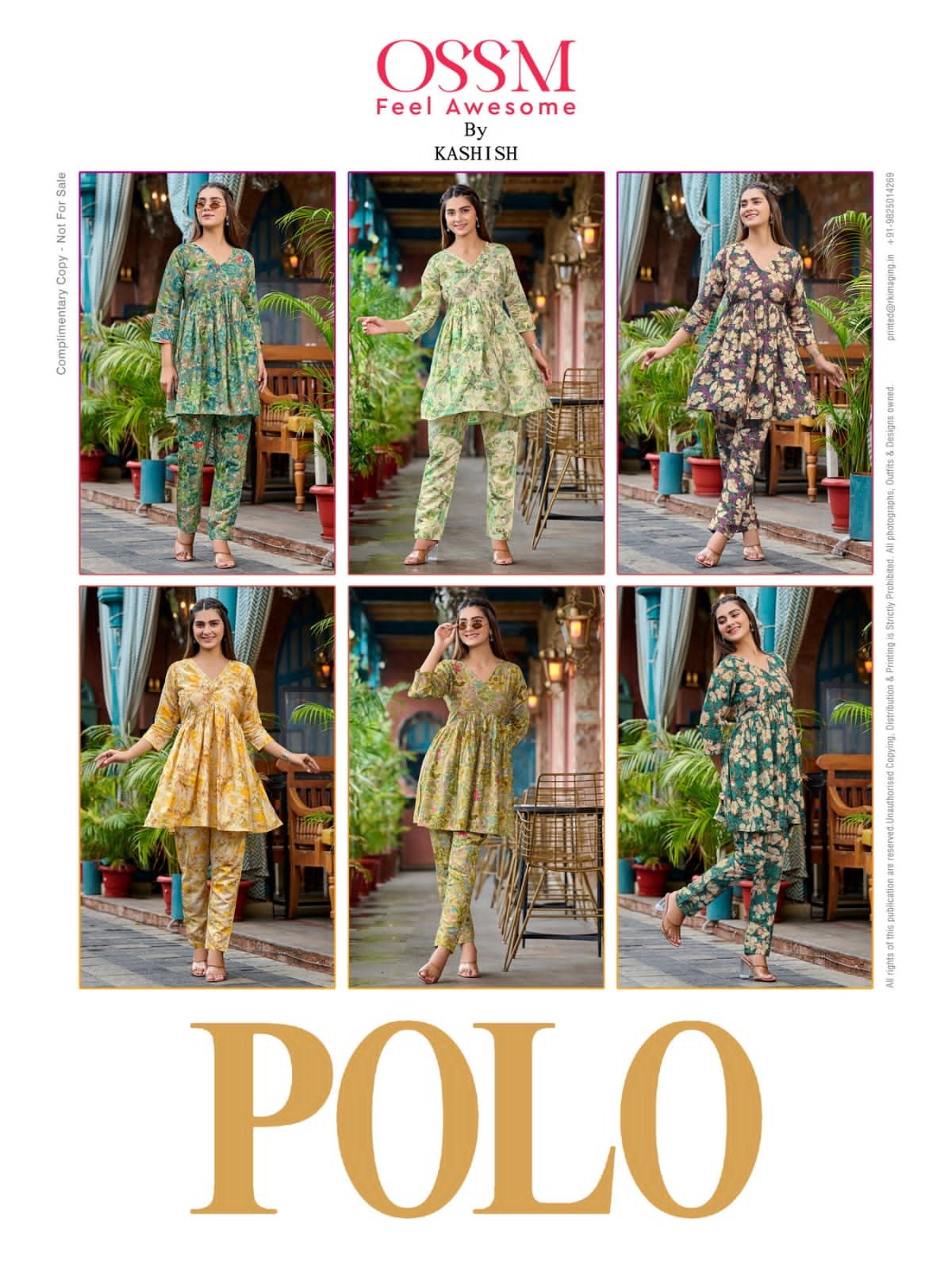 Ossm Polo Alia Cut Kurti With Bottom Collection
